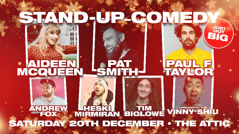 Southampton Stand Up Comedy Near me just got BIG Christmas Special - Saturday 20th December
