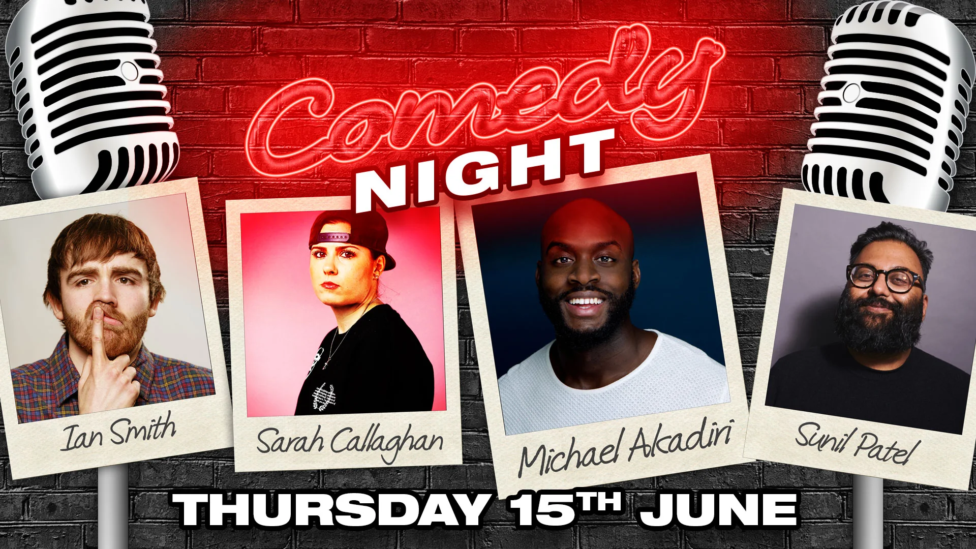 Stand up Comedy Night with Michael Akadiri, Naomi Cooper & Steve Bugeja - Thursday 15th June - Image 2