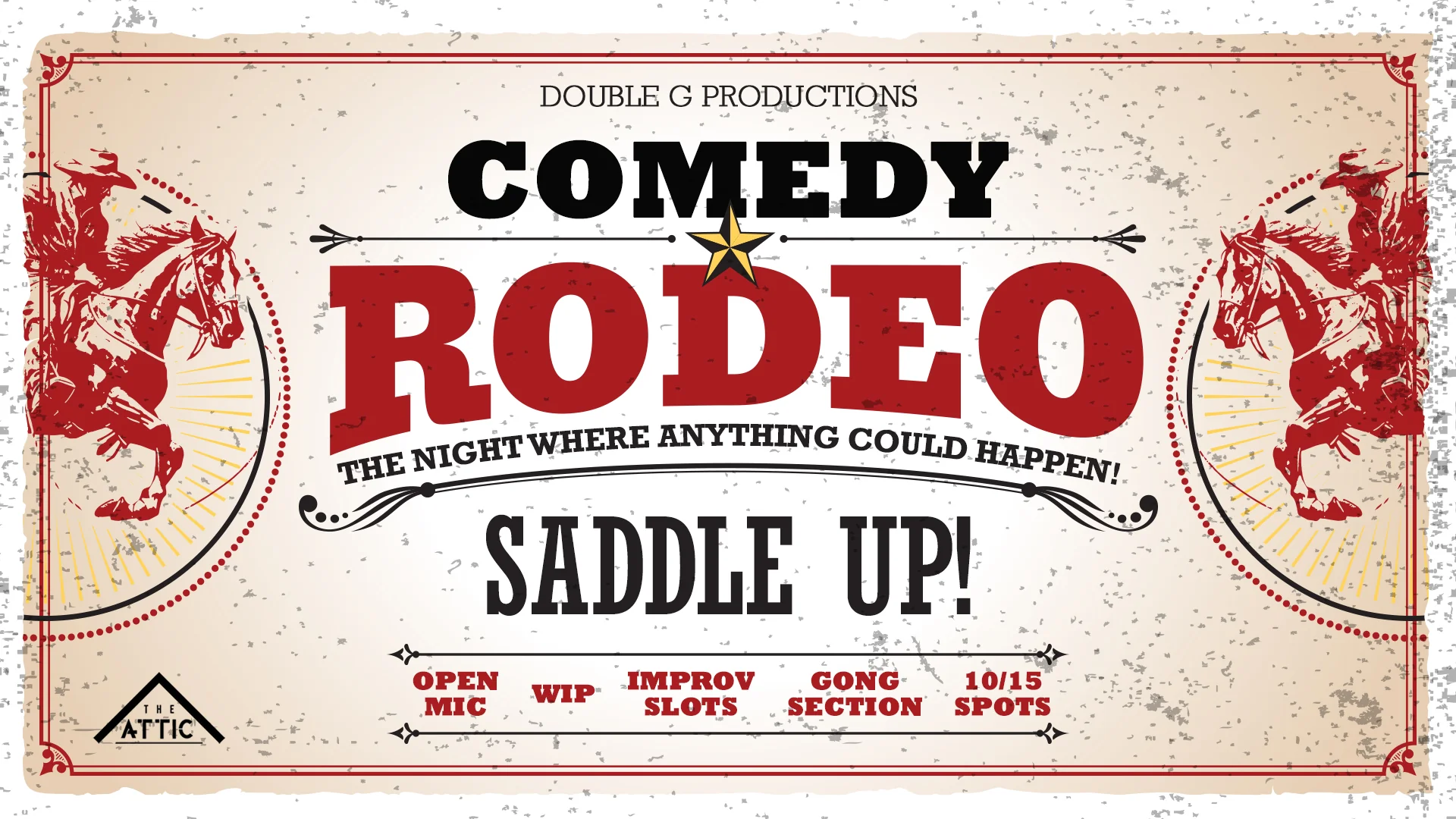 Comedy Rodeo at The Attic! - Thursday 9th July 2026