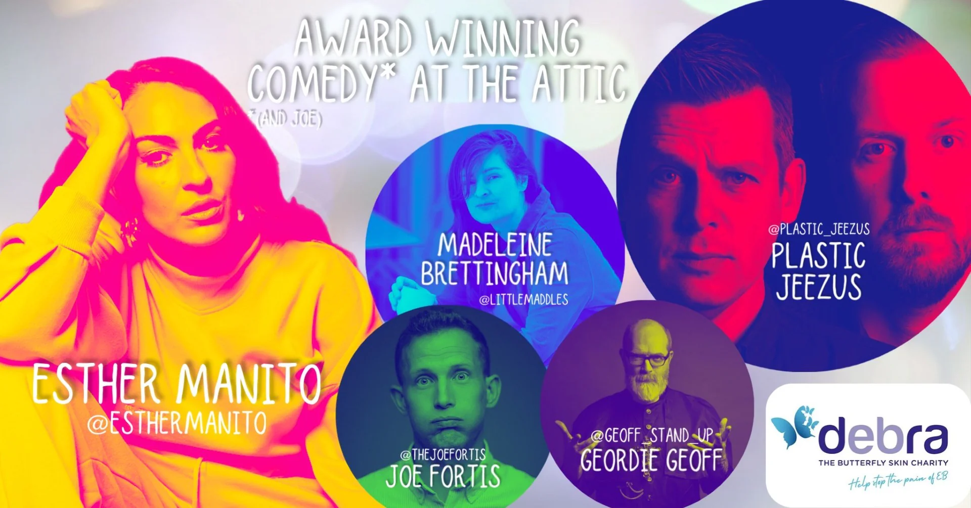 Debra Charity Comedy Fundraiser with Esther Manito - Thursday 10th July
