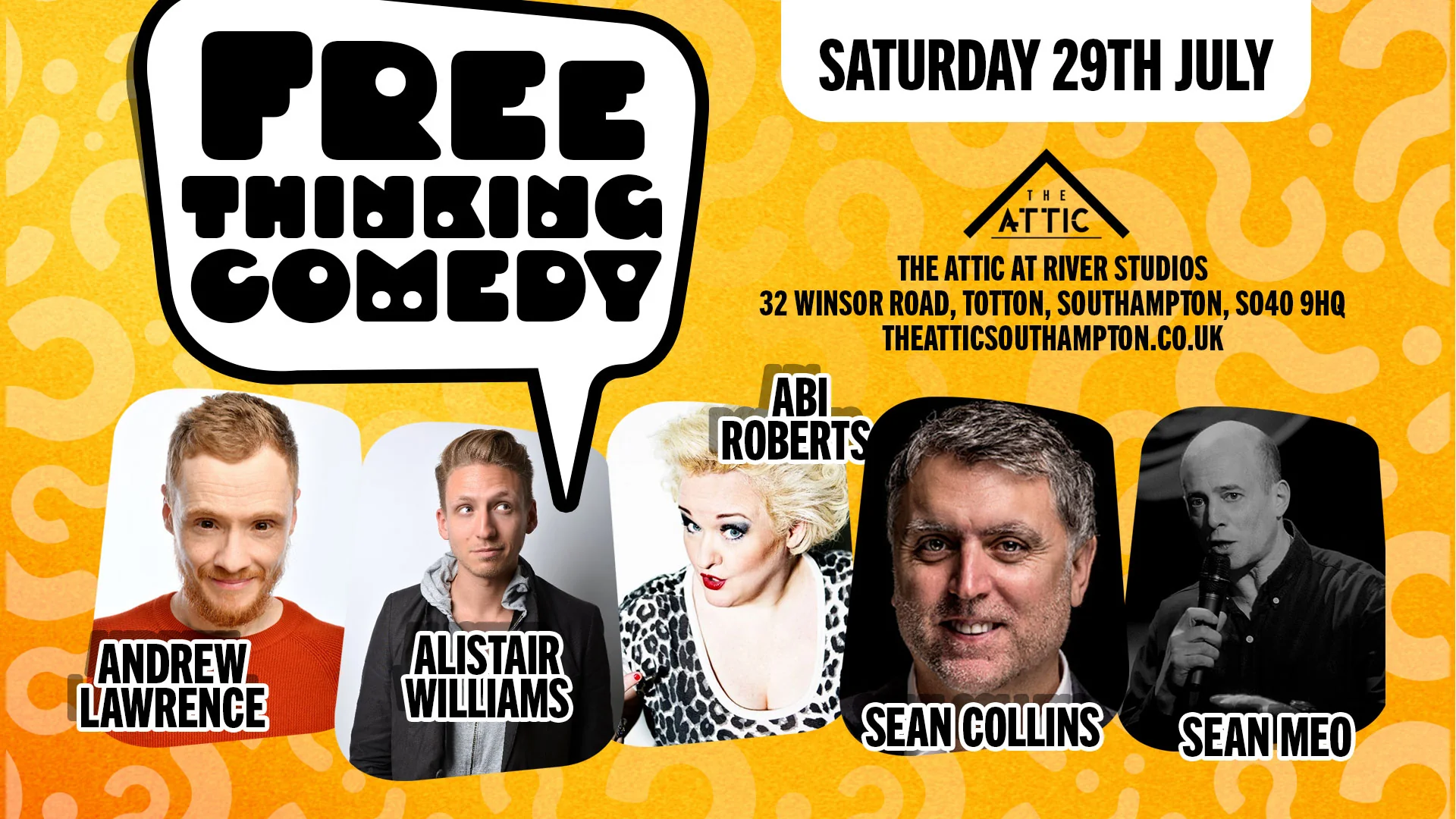 Free Thinking Comedy Night - Saturday 29th July