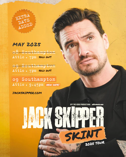 Jack Skipper comedy tour Southampton - Friday 9th May