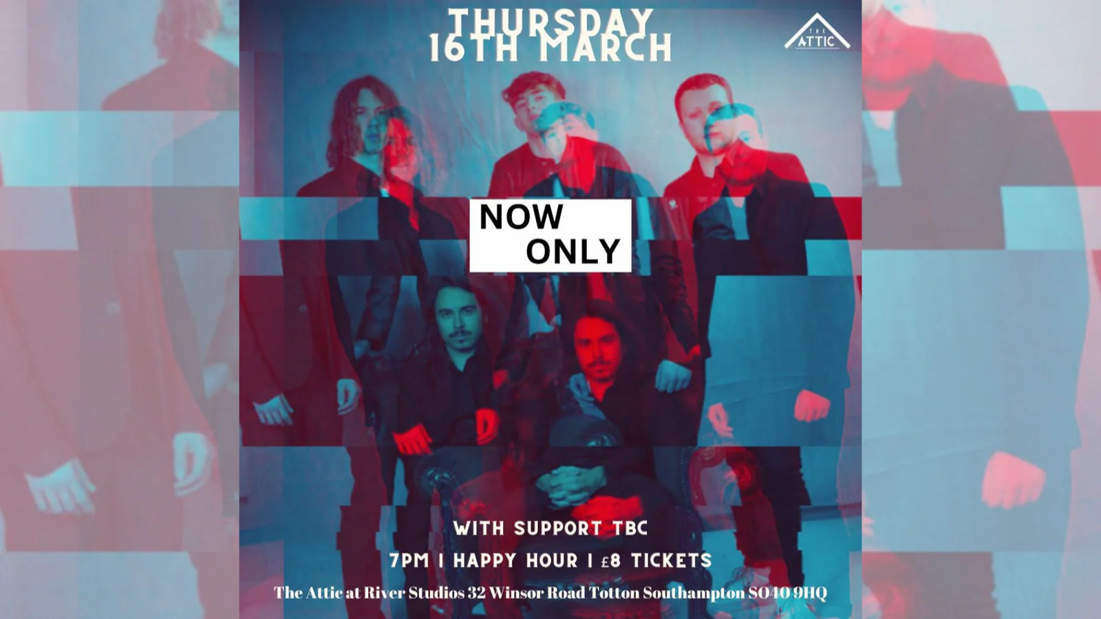 Now Only - Thursday 16th March