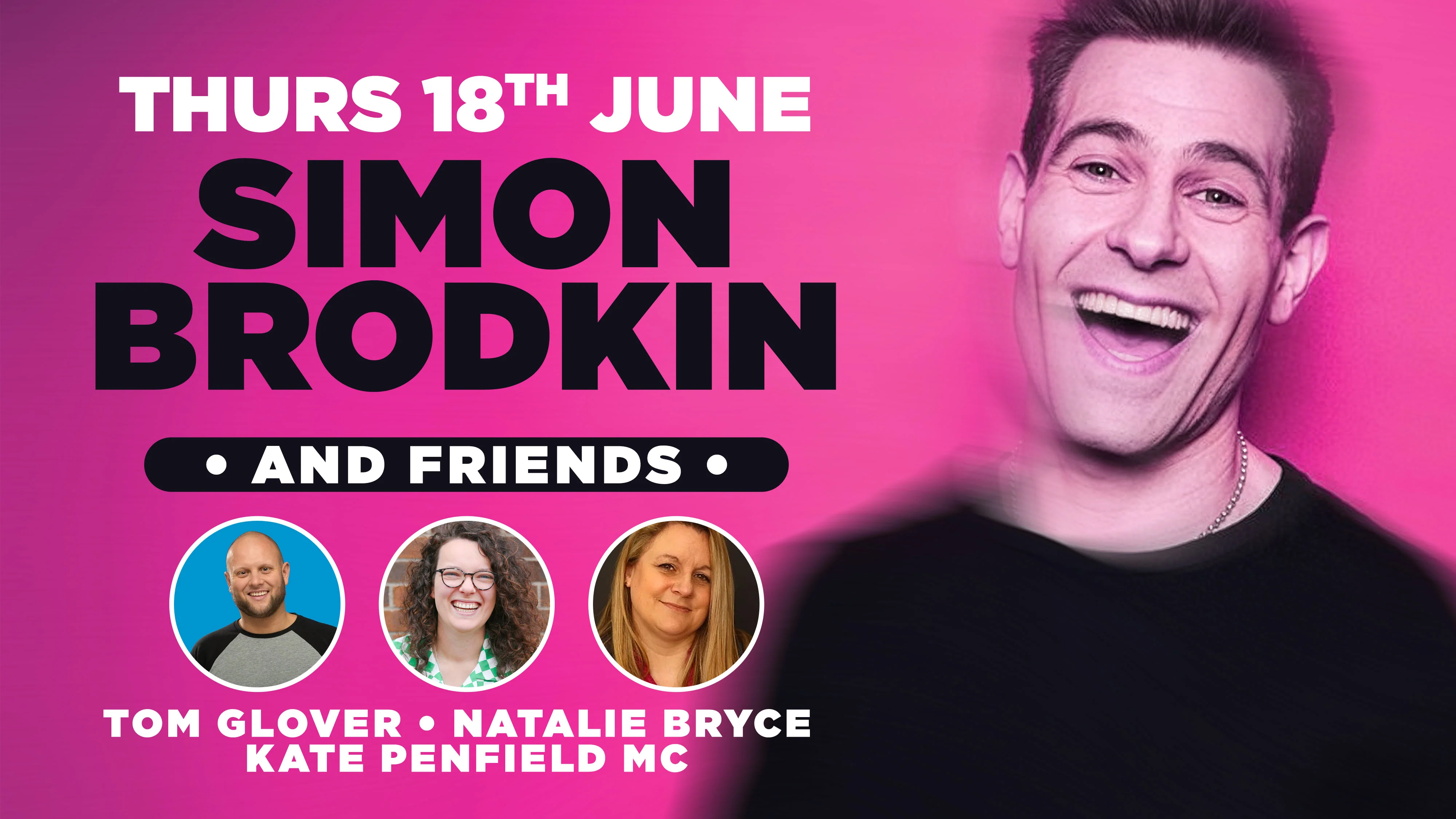 Headliner Simon Brodkin for a night of Stand up comedy in Southampton - Thursday 18th June 2026