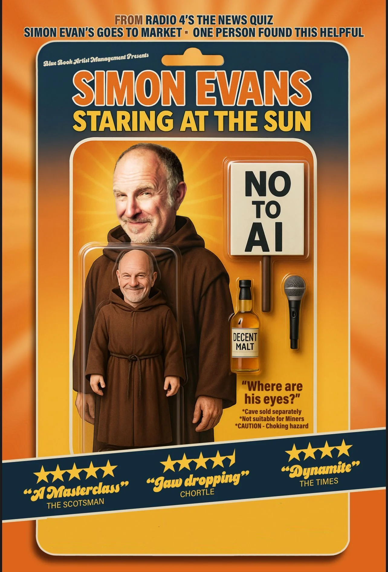 Simon Evans Staring at the Sun! in Southampton - Saturday 20th June 2026