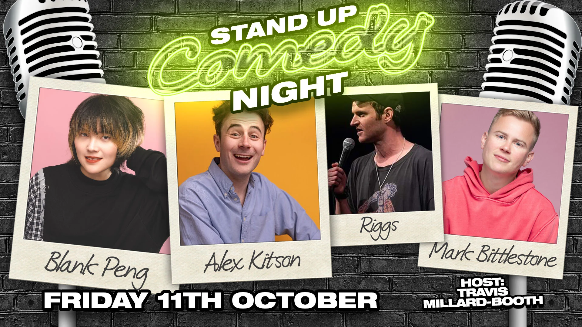 Southampton Stand Up Comedy near me with not 1 but 4 headline comedians - Friday 11th October
