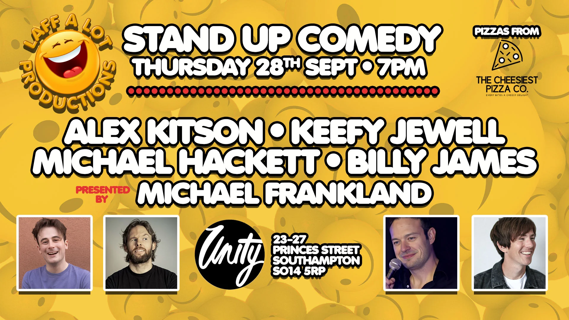 Southampton stand-up comedy at Unity Brewery - Thursday 28th September