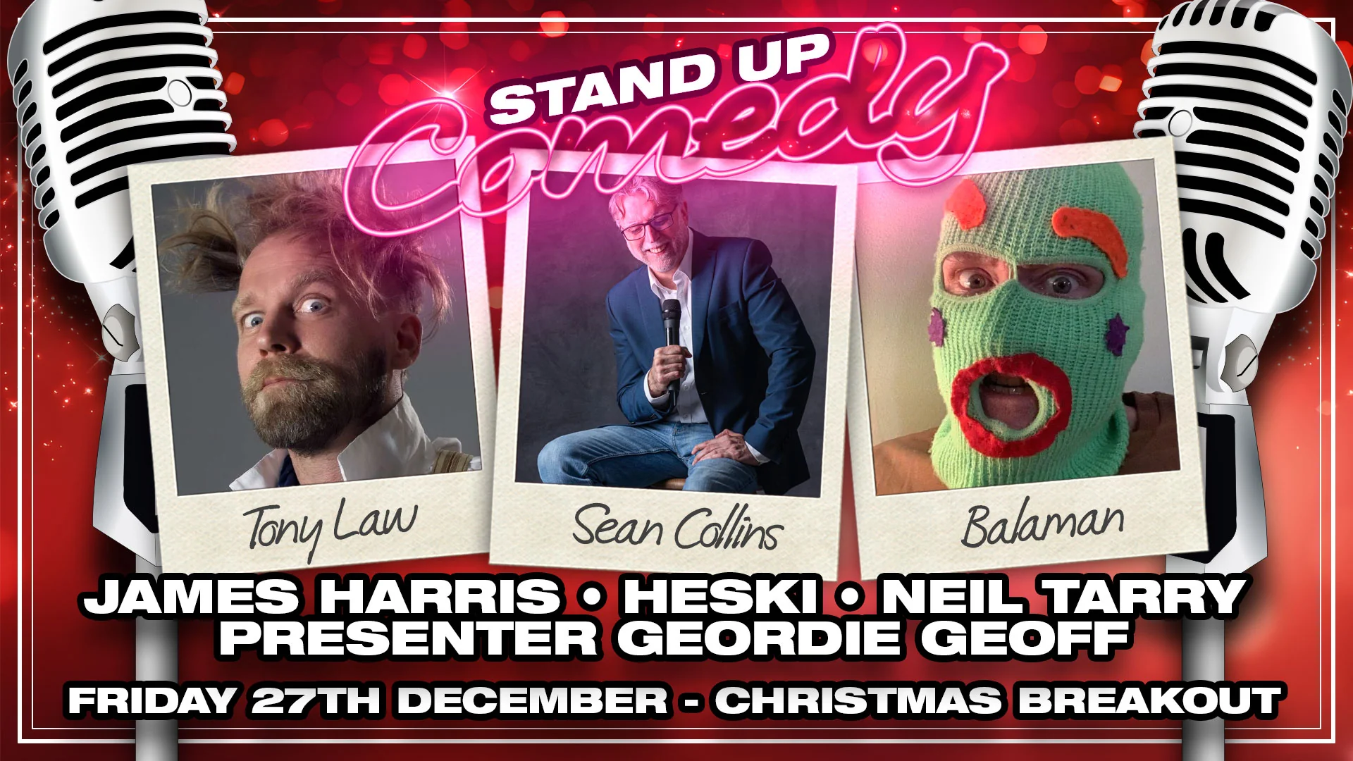 Christmas Breakout Comedy, Stand Up near me in Southampton - Friday 27th December