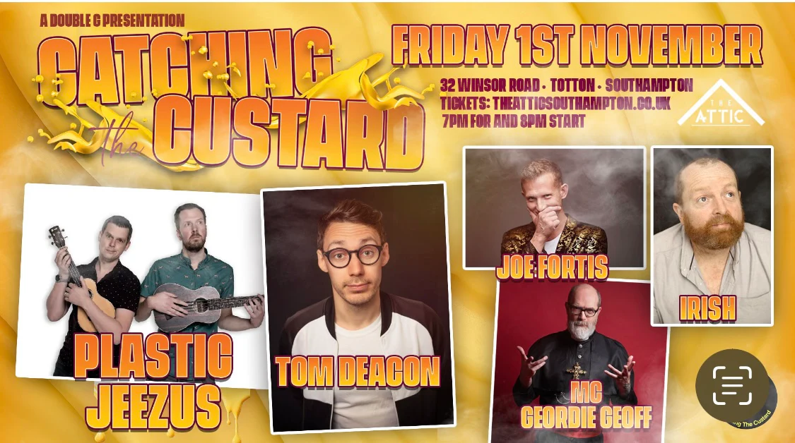Totton Stand up Comedy - Catching the Custard - Friday 1st November
